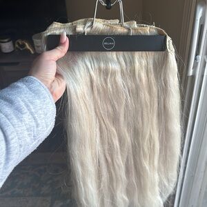 Bellami Platinum Blonde Real Human Hair Extensions 22 In 340g Not Cut Boo-Gatti